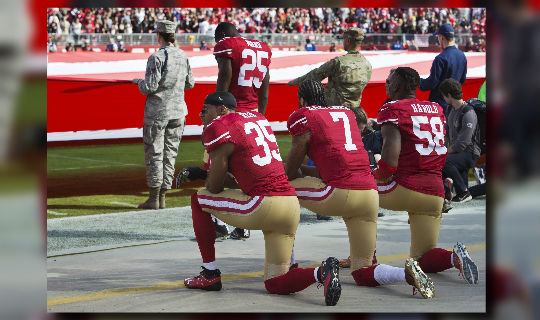 Former NFL star cited for #TakeAKnee campaign