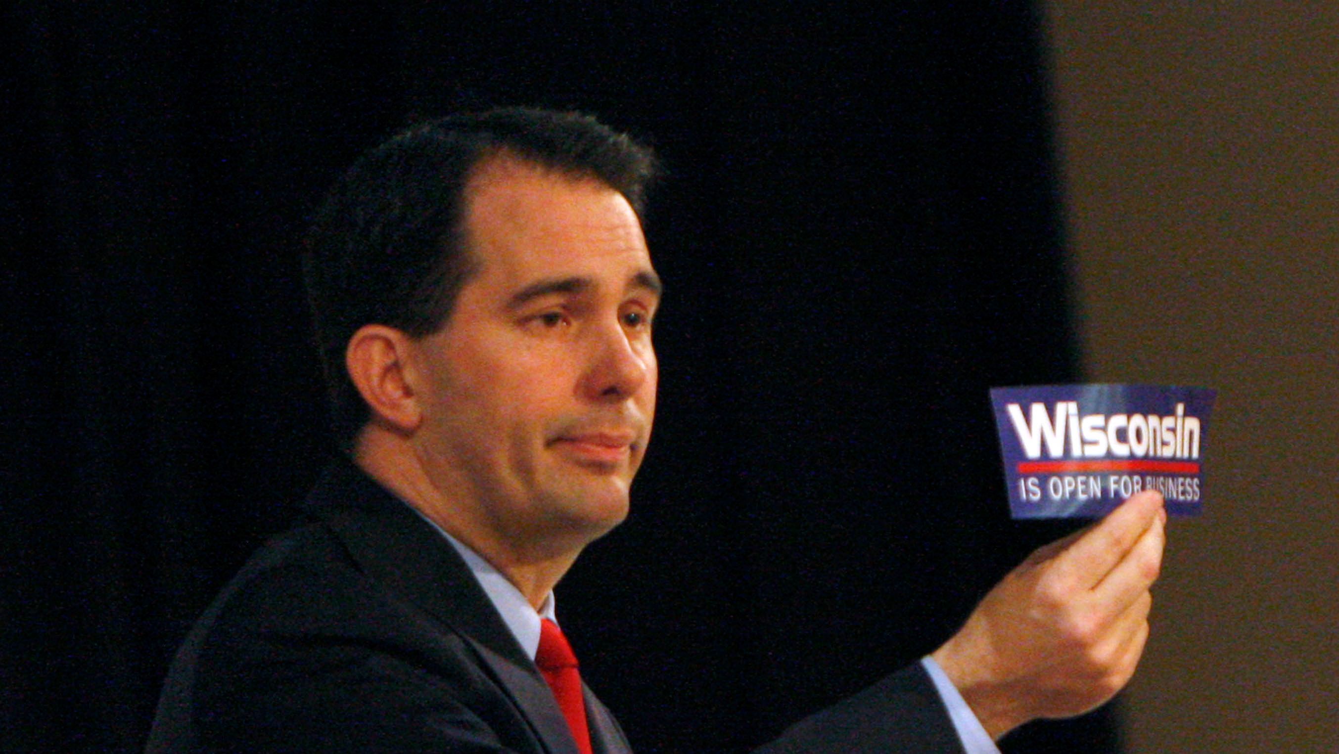 Scott Walker’s ‘Open for Business’ appreciated signs will before long be bypass markers